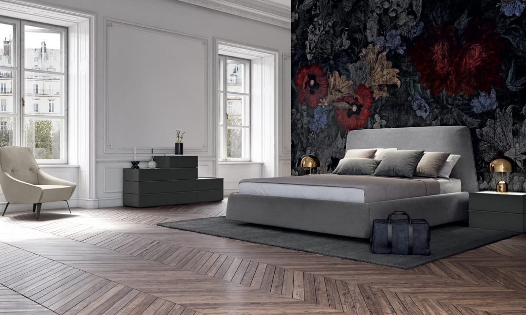 Bellini double bed with headboard Febal Casa