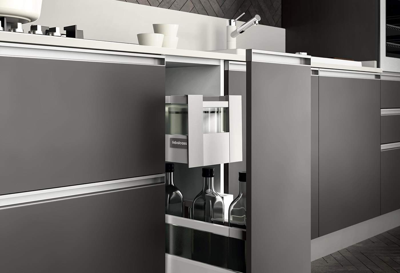 Febal Casa Cucina Aria maniglia in stile moderno 33