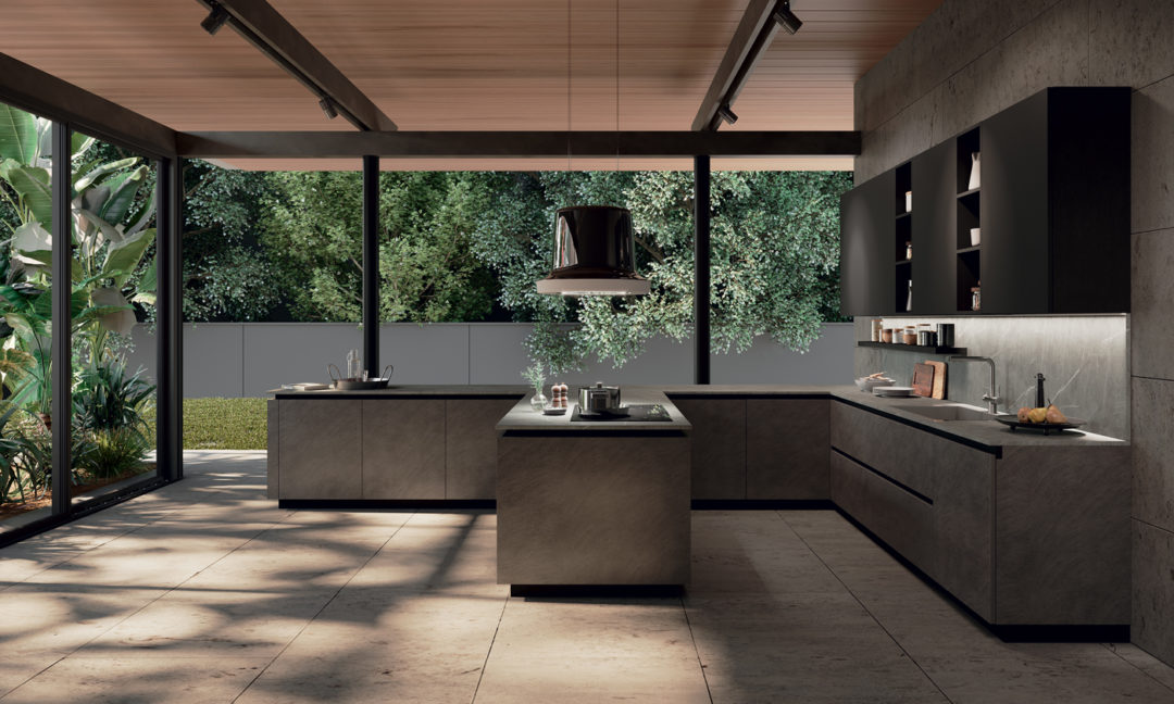 Febal Casa Cucina Moderna Ego Line1 composizione tipo 012 013