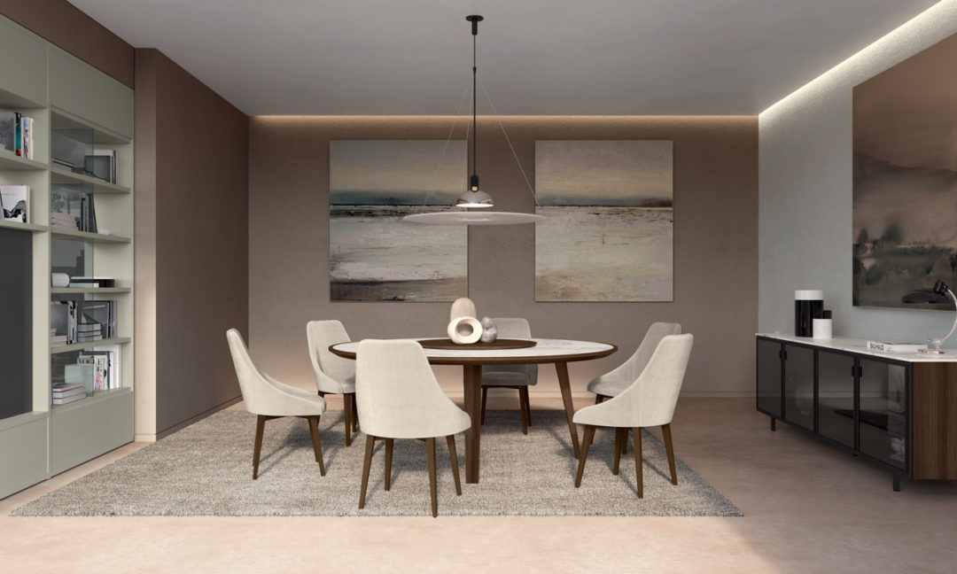 Febal Casa Sedie Soggiorno Lady imbottite bianche 310 311