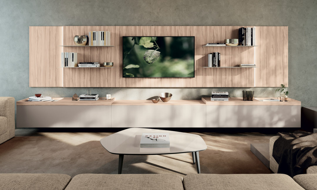 Febal Casa Tavolino Materico design laccato mandorla 118 119