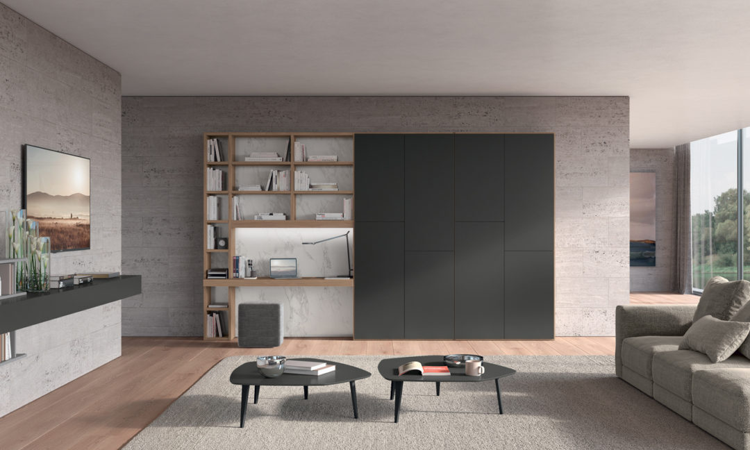 Febal Casa Tavolino Materico grigio forma particolare 230