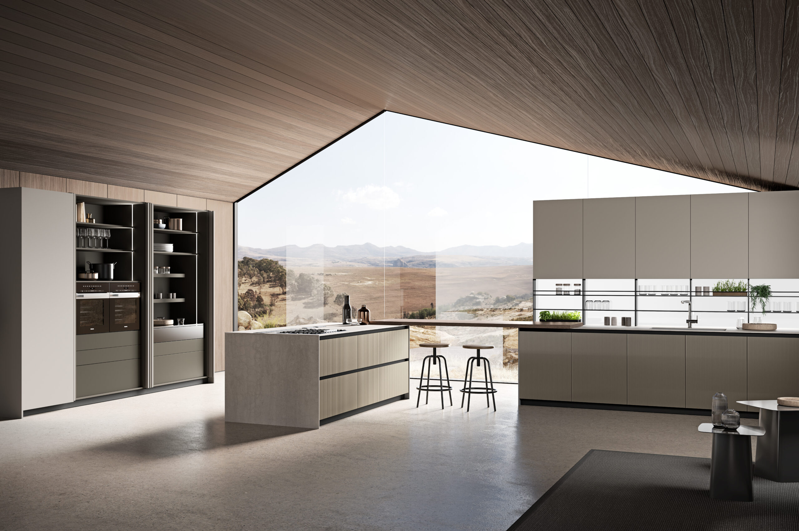 Cucine moderne con isola o penisola