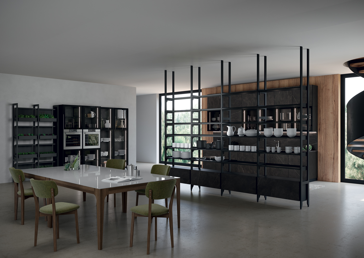 Febal-Casa-cucina-moderna-Kaleidos-open-space-stile-industriale-050-051jpg