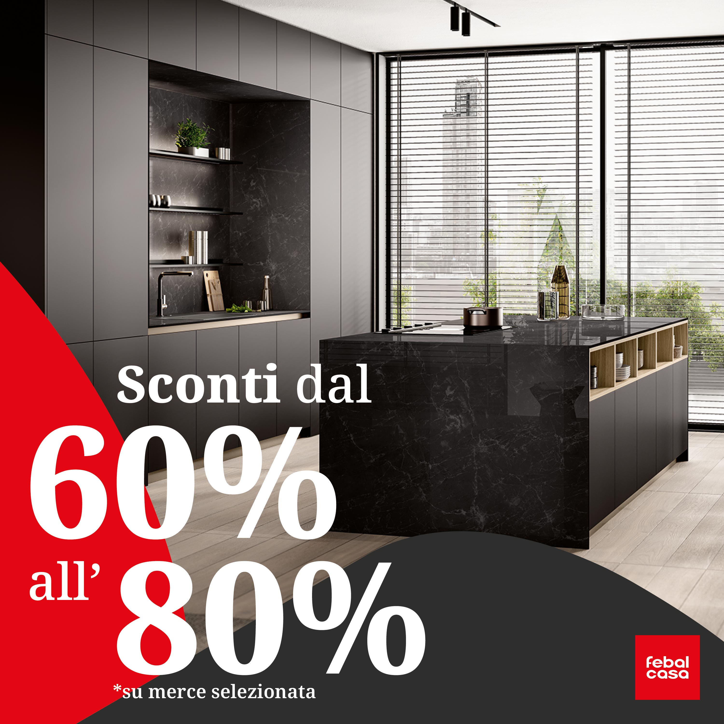 Febal Casa Mira sconti merce in esposizione