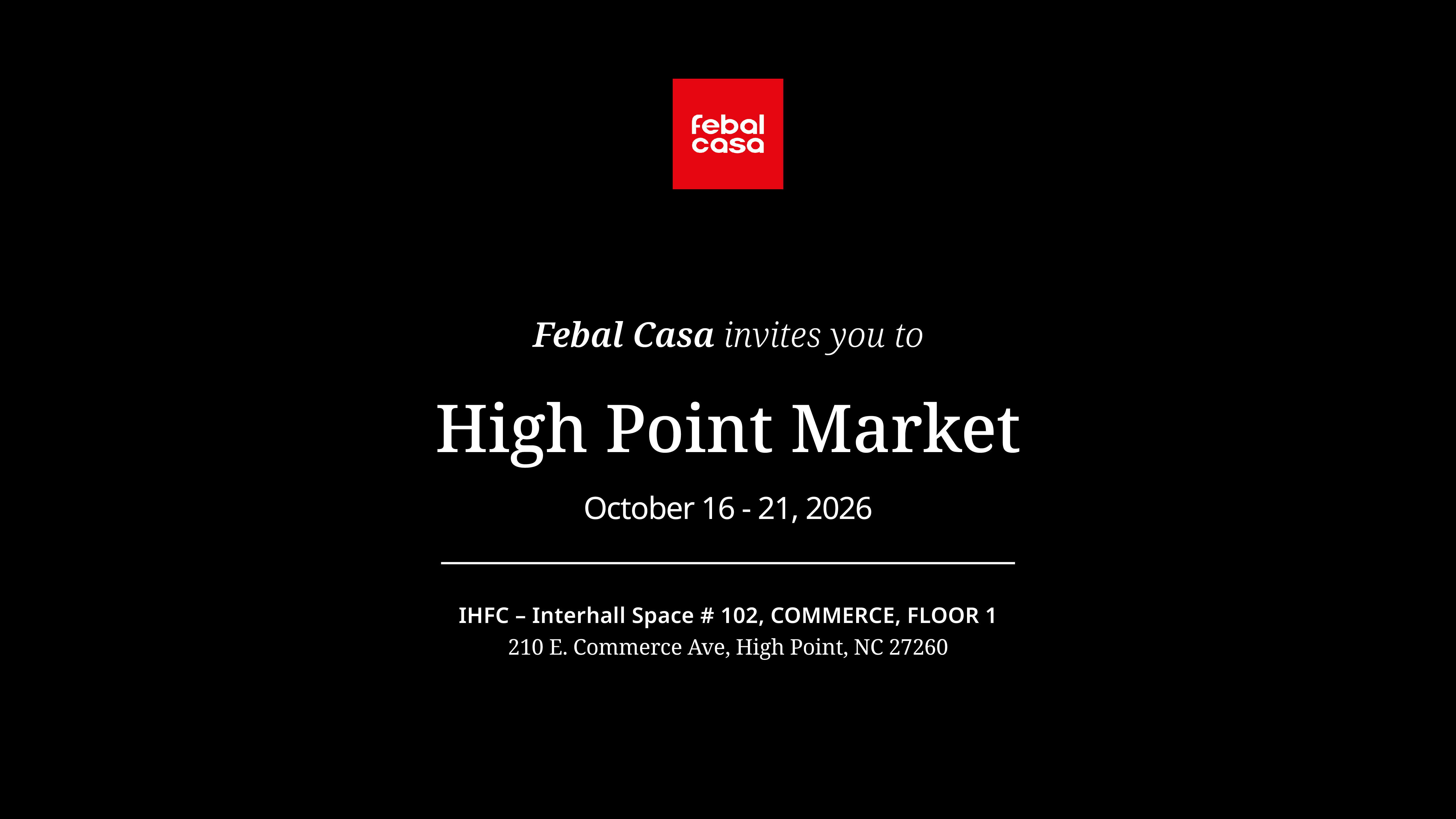 High Point Market 2026: Our First Participation in the U.S. - Febal Casa